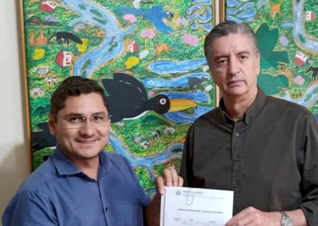 Angélica - Prefeito busca recursos via Deputado Federal para recapeamento.