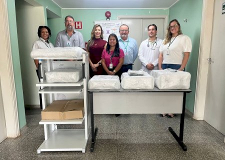 Adecoagro realiza entrega de torre de videolaparoscopia ao Hospital Regional de Nova Andradina.