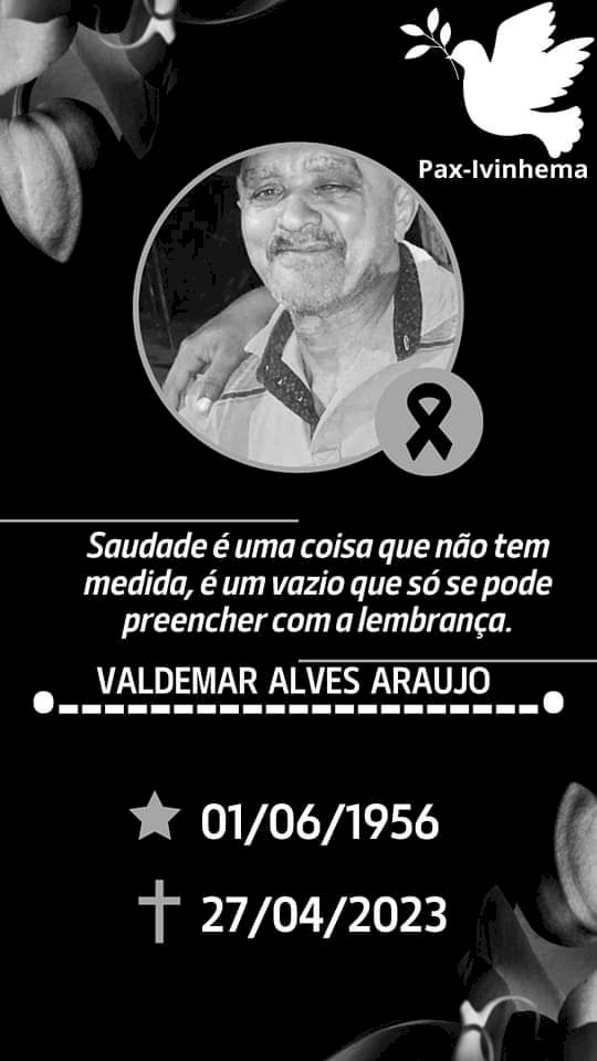 Nota de falecimento.