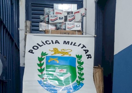 Angélica - Polícia Militar apreende mercadorias de contrabando e descaminho em Ipezal.