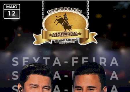 Angélica terá uma das maiores e melhores festas totalmente aberta e gratuita ao público, a  41°Festa do Peão de Boiadeiro.