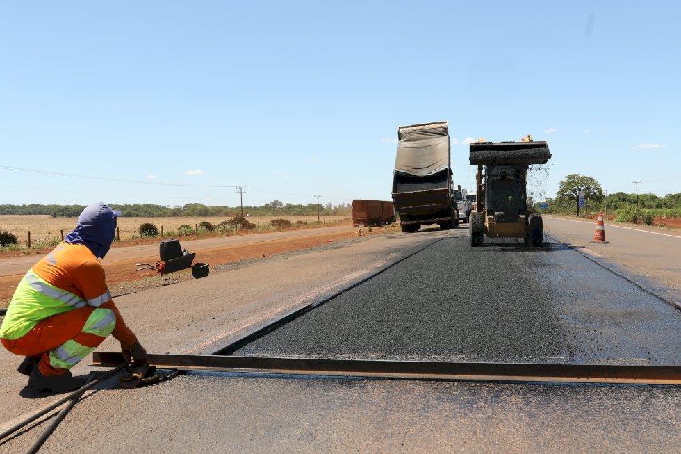 Obras de manutenção da CCR MSVia trazem melhorias para a BR-163/MS