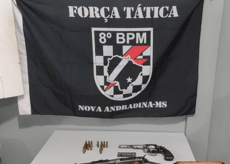 Angélica - Polícia Militar prende mais um homem com armas de fogo e munições.