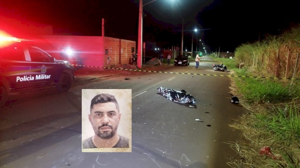Motociclista morre após bate em animal.