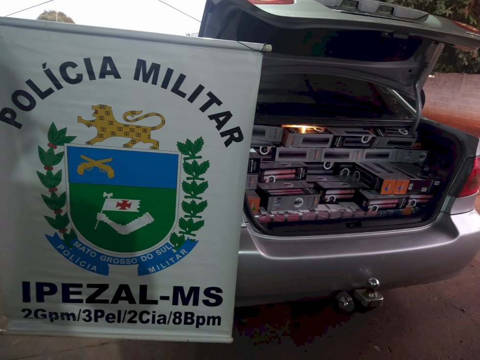 Angélica e Nova Andradina - Polícia Militar apreende mercadorias avaliadas em R$ 38 mil reais contrabandeados do Paraguai em Casa Verde e Ipezal.