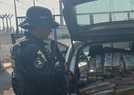 PRF apreende 746 Kg de maconha e skunk em Dourados .