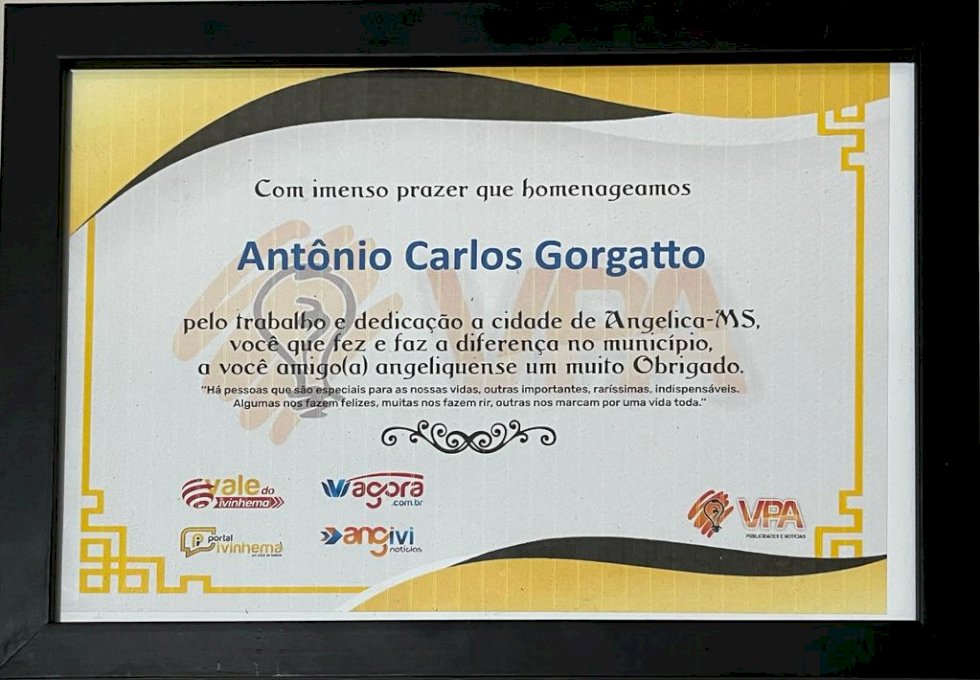 Angélica - Vem ai um dos maiores eventos de homenagens aos destaques da sociedade angeliquense.
