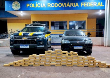 PRF apreende 72 Kg de cocaína e prende trio em Miranda