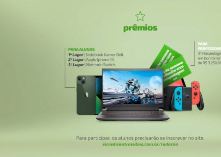 Encerra na próxima segunda-feira, inscrições para o 1º Concurso de Redação da Sicredi Centro-Sul MS