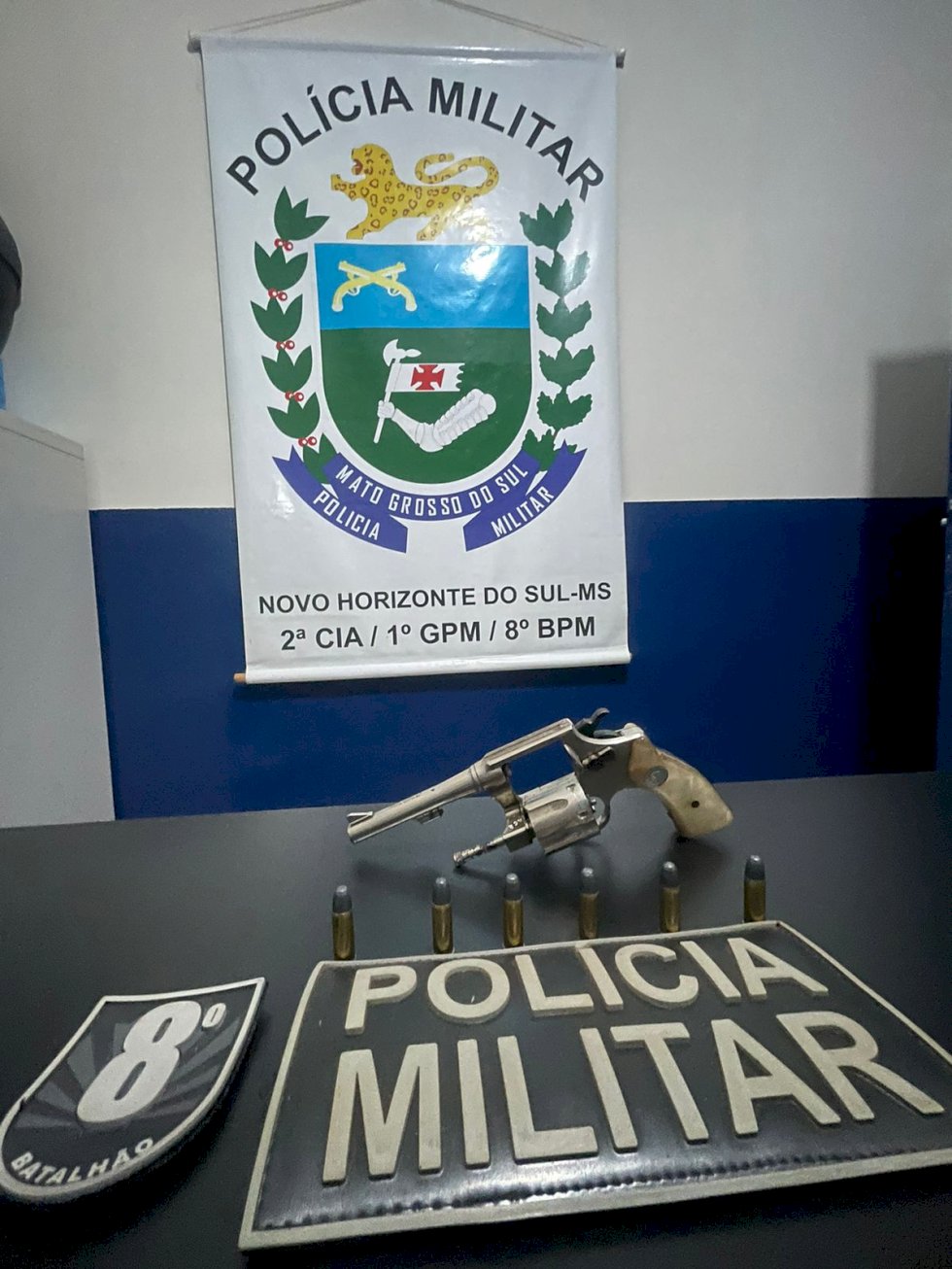 Polícia Militar prende dois homens por tentativa de homicídio e por porte ilegal de arma de fogo em Novo Horizonte do Sul.