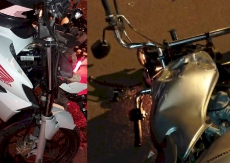Colisão com moto pilotada por adolescente deixa homem gravemente ferido.