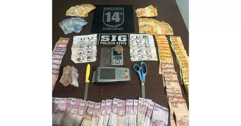 Ação policial resulta na prisão de traficante de crack e desmantela ponto de venda de drogas em Fátima do Sul