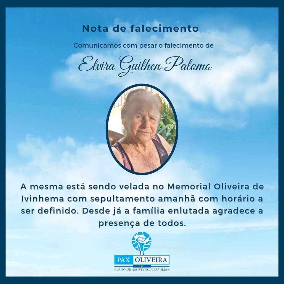 Ivinhema - Nota de falecimento
