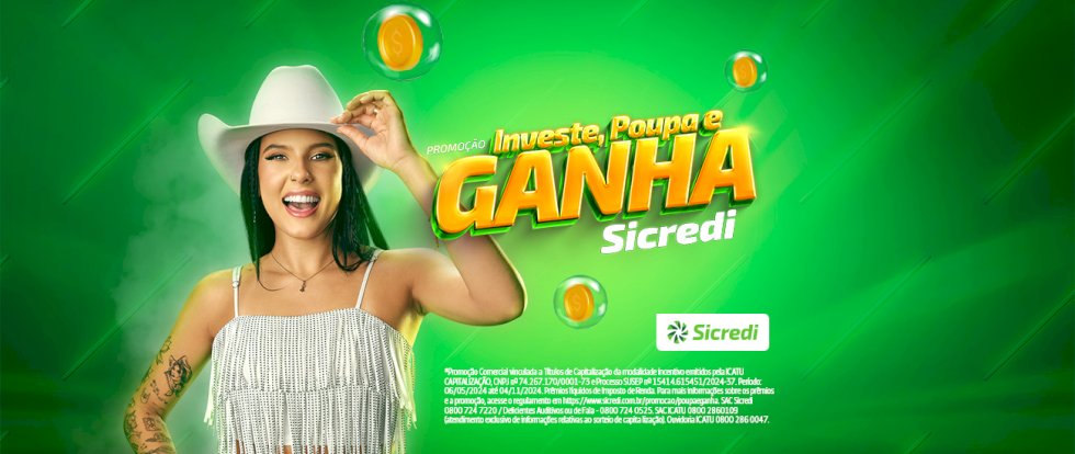 Promoção Investe, Poupa e Ganha do Sicredi premia associados com R$ 2 mil no quinto sorteio