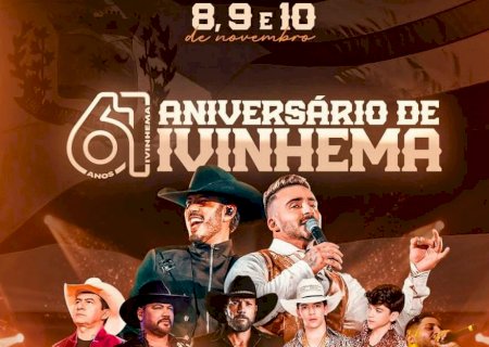 Ivinhema comemora 61 anos com uma grande festa