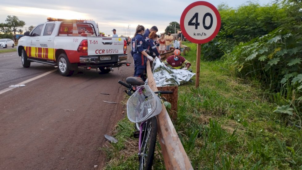Mulher morre atropelada na BR-163; motorista foge sem prestar socorro