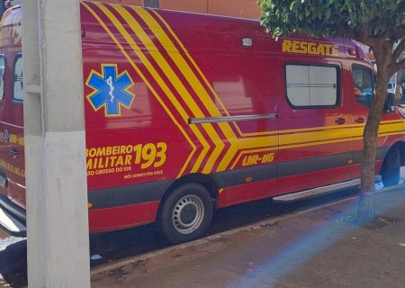 Ivinhema - Motociclista atropela cachorro, com a queda fica ferido