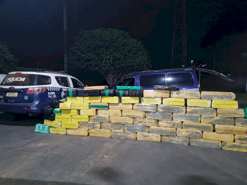 Equipe da Polícia Militar de Nova Andradina prende homem por tráfico de drogas
