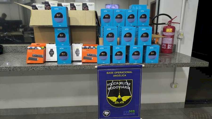 PMR apreende mais de R$ 27 mil em eletrônicos na região de Angélica