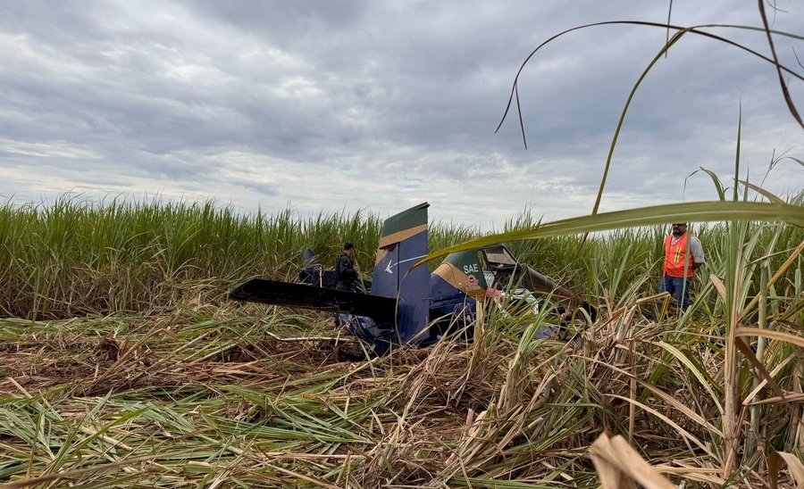 Queda de aeronave agrícola provoca morte de piloto em Nova Andradina
