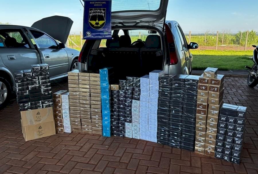 Base da PMR de Angélica apreendeu quase 100 mil reais em mercadorias contrabandeadas na MS-145
