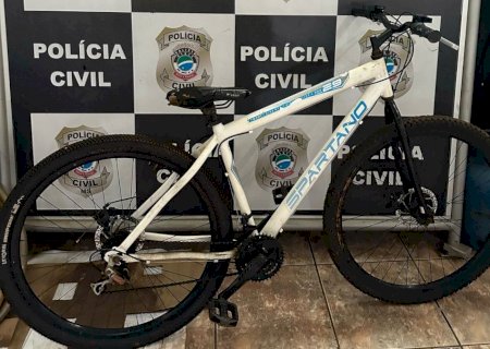 Polícia Civil recupera bicicleta furtada em supermercado de Nova Andradina