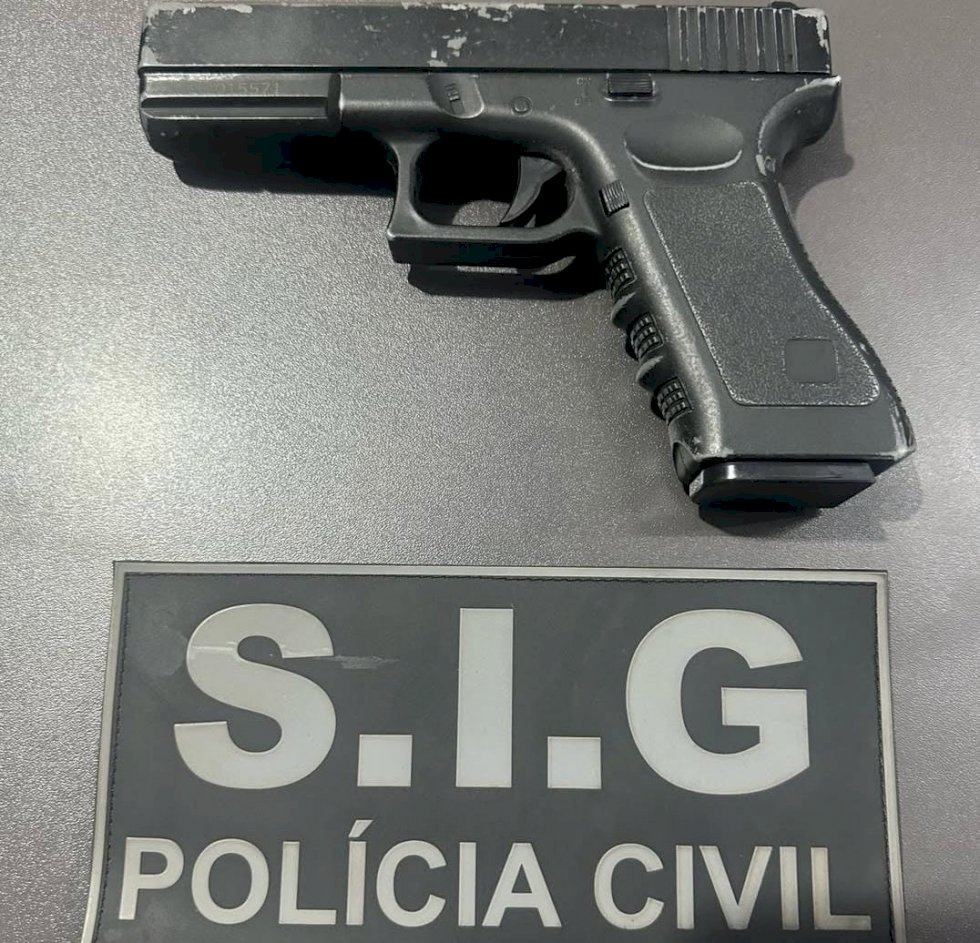 Ivinhema - Policia Civil prende terceiro envolvido em roubo a comercio e apreende arma utilizada no crime
