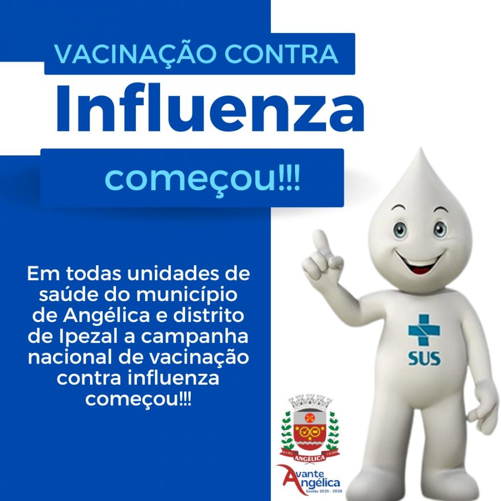 Angélica - Campanha de vacinação contra influenza iníciou nesta terça-feira