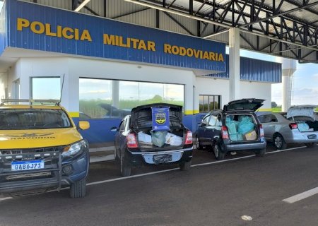 Angélica - PMR apreende mercadorias de origem estrangeira na MS-145