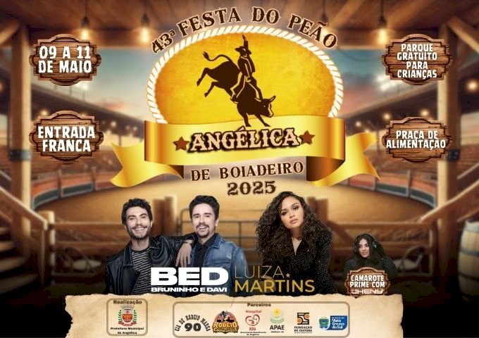 Angélica - 43ª Festa do Peão inicia nesta sexta-feira(09)