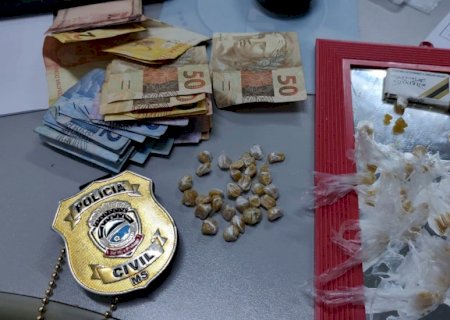 Polícia Civil fecha ponto de venda de drogas e apreende adolescente procurado por homicídio em Naviraí
