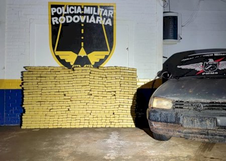 Polícia Militar Rodoviária intercepta veículo e apreende 425 kg de drogas na MS -384