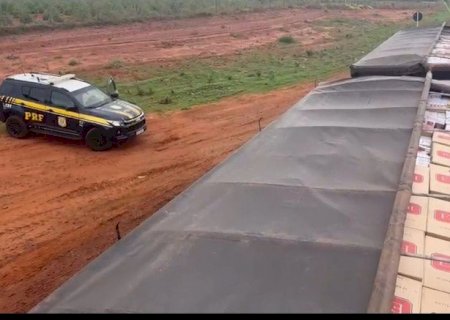 PRF apreende 350 mil maços de cigarros