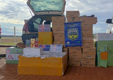 Polícia Militar Rodoviária apreende mercadorias contrabandeadas na MS -162