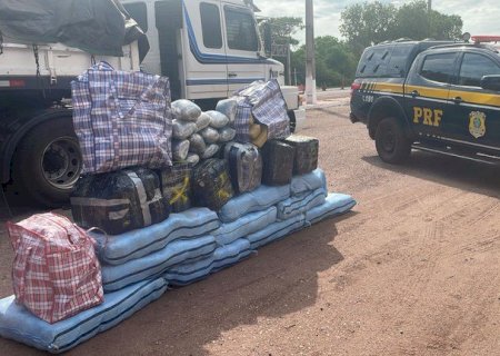 PRF apreende 445 Kg de drogas em Miranda