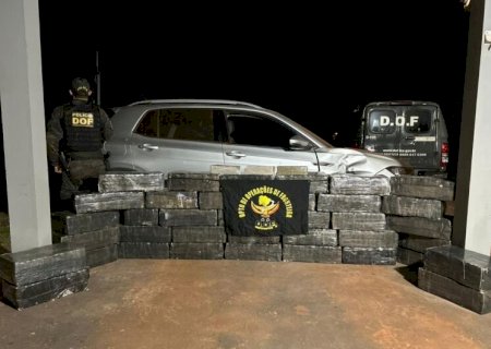Carga de 675 kg de maconha é apreendida pelo DOF, após perseguição na zona rural de Angélica