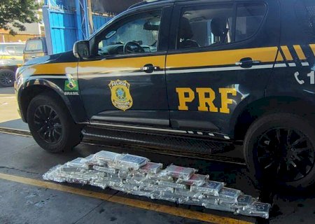 PRF apreende 45 quilos de cocaína escondidos em tanque de caminhonete na BR - 267
