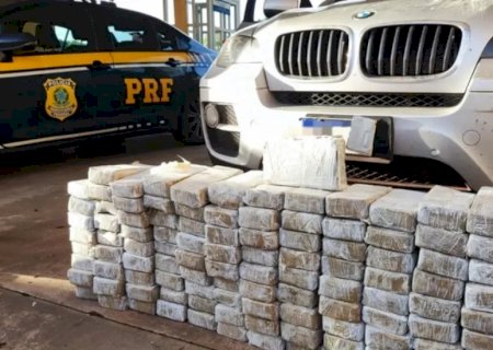 PRF apreende 130 Kg de cocaína em Bataguassu