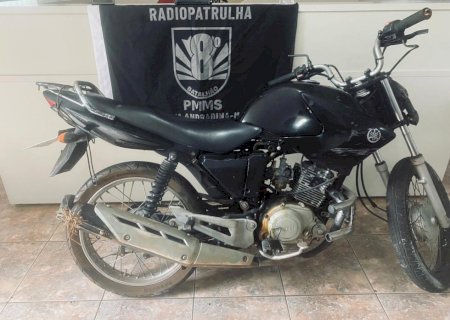 Polícia Militar localiza motocicleta com sinais de adulteração em Nova Andradina