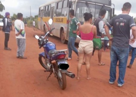 Caarapó – Criança de 7 anos morre atropelada por ônibus após descer de transporte escolar