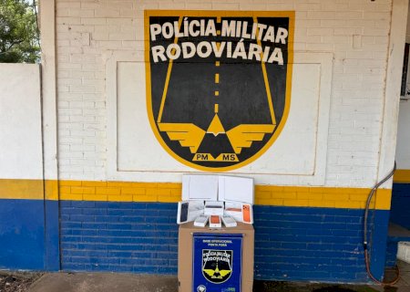 PMR prende dois homens com eletrônicos na MS -164