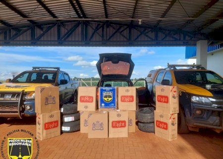 PMR apreendeu mercadorias e causou prejuízo de mais de setenta mil ao crime, nas rodovias, MS - 162  e MS - 166