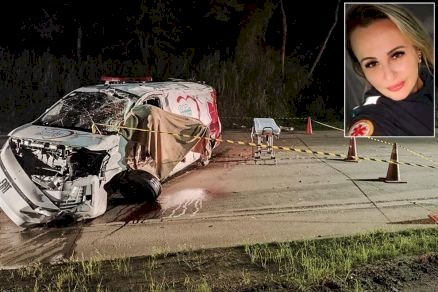 Acidente mata técnica de enfermagem e motorista de ambulância