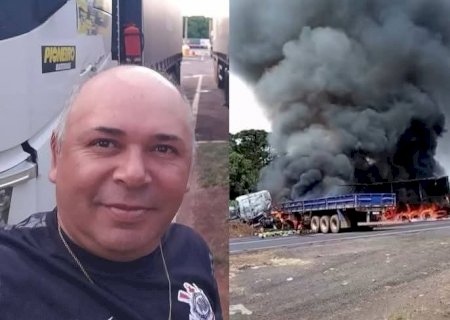 Caminhoneiro morre em colisão frontal entre caminhão e carreta