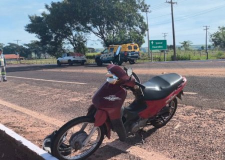 Angélica - PMR atende sinistro com vítimas envolvendo motocicleta na MS - 274