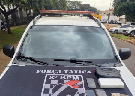 Ivinhema - Polícia Militar apreendeu aproximadamente um quilo de cocaína,  no distrito de Amandina