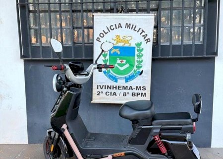 Ivinhema: Polícia Militar recupera uma motocicleta e um autopropelido elétrico produtos de furto