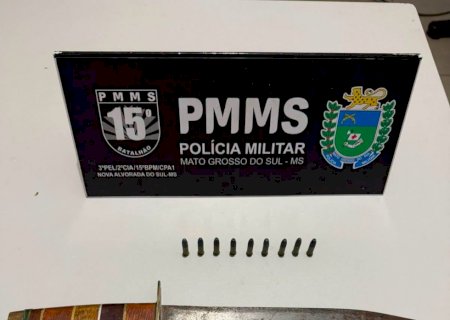 Polícia Militar prende homem com munições e armas branca em Nova Alvorada do Sul