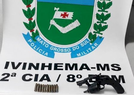 Ivinhema: Polícia Militar prendeu homem de 57 anos por posse ilegal de arma de fogo