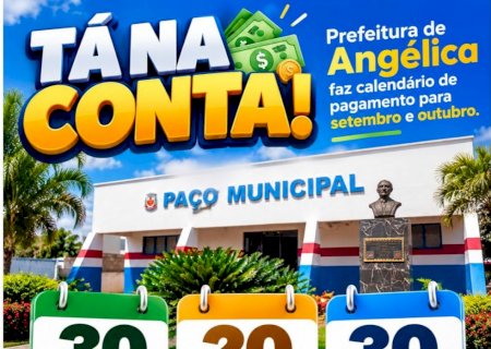Prefeitura de Angélica injeta quase sete milhões na economia com décimo terceiro e salário dos funcionários público